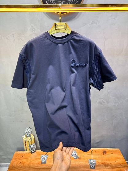 T-Shirt Oversize Navy Blue "Sam" Diamond | SAW Urbanity 5085