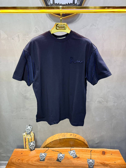 T-Shirt Oversize Navy Blue "Sam" Diamond | SAW Urbanity 5085