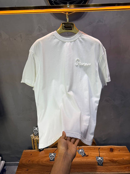 T-Shirt Oversize Blanc "Sam" Diamond | SAW Urbanity 5085