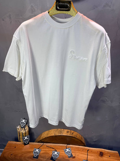 T-Shirt Oversize Blanc "Sam" Diamond | SAW Urbanity 5085