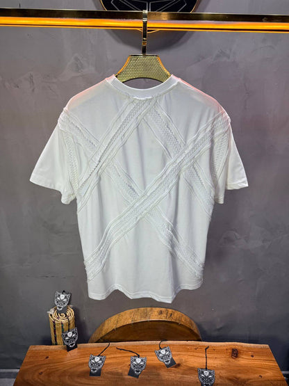 T-Shirt Oversize Blanc "Sam" Diamond | SAW Urbanity 5085