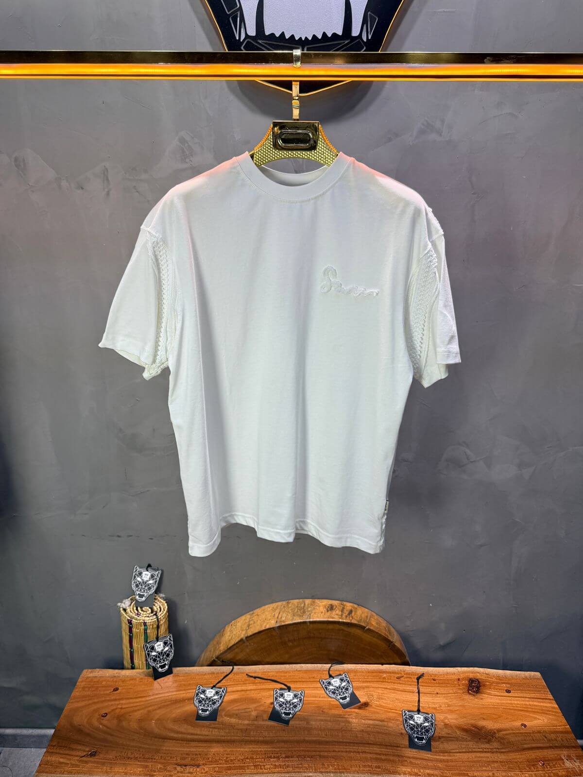 T-Shirt Oversize Blanc "Sam" Diamond | SAW Urbanity 5085
