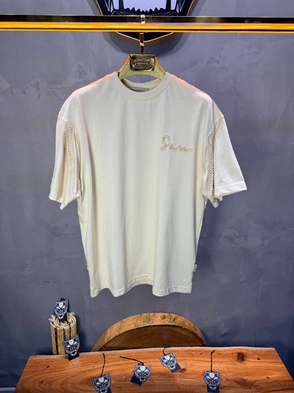 T-Shirt Oversize Beige "Sam" Diamond | SAW Urbanity 5085