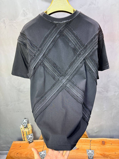T-Shirt Oversize Noir "Sam" Diamond | SAW Urbanity 5085