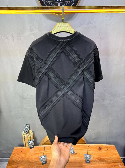 T-Shirt Oversize Noir "Sam" Diamond | SAW Urbanity 5085