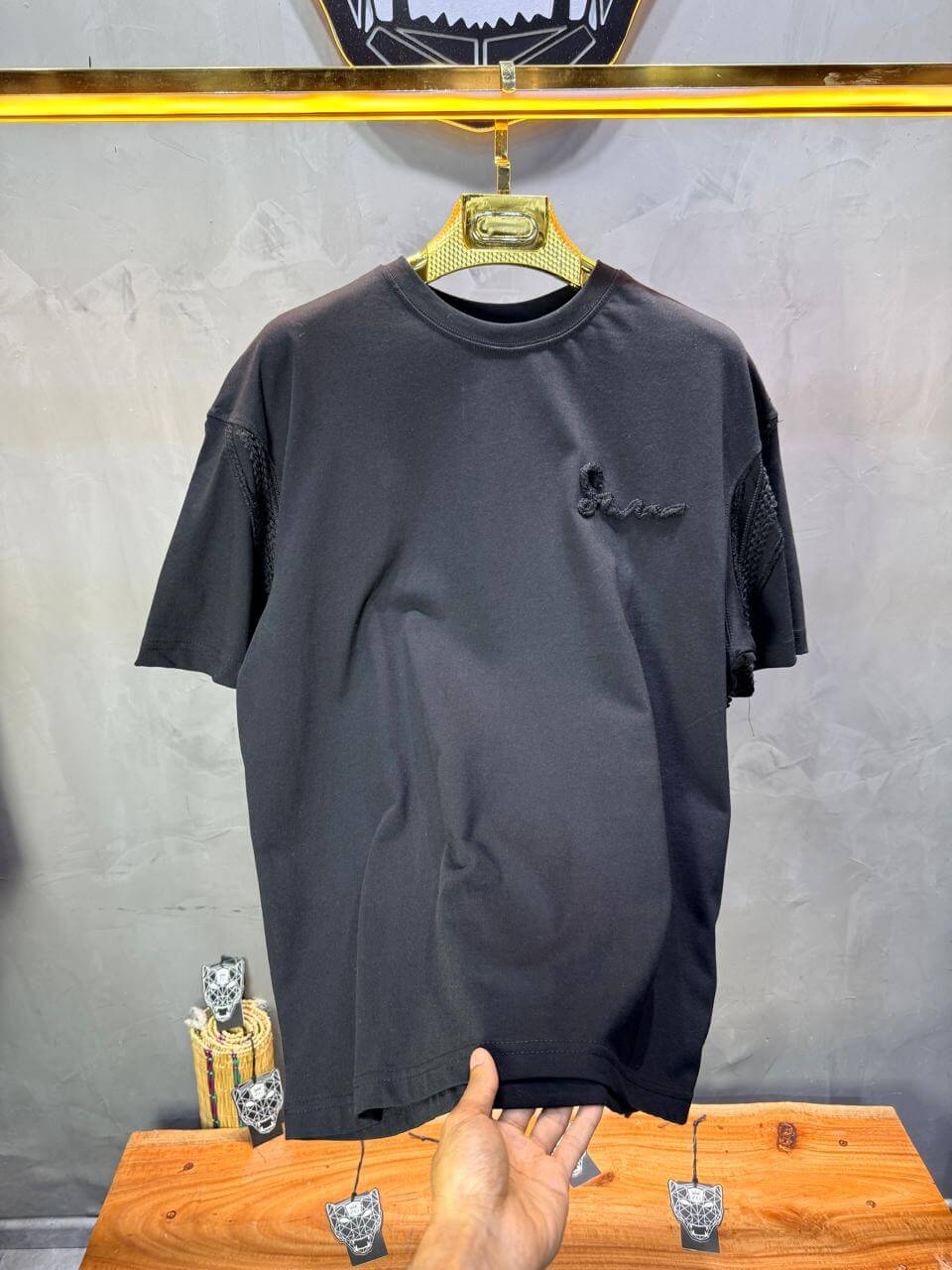 T-Shirt Oversize Noir "Sam" Diamond | SAW Urbanity 5085