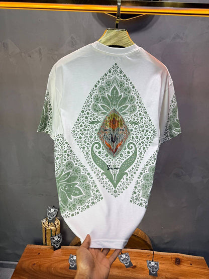 T-Shirt Oversize Blanc – Paon & Paisley 5071