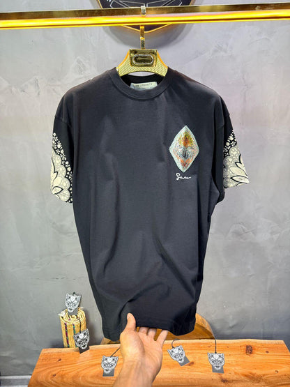 T-Shirt Oversize Noir – Paon & Paisley 5071