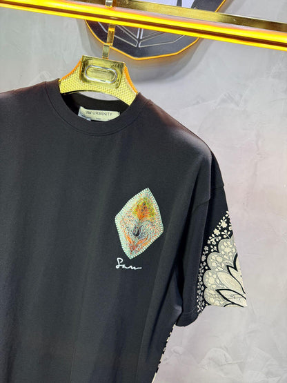 T-Shirt Oversize Noir – Paon & Paisley 5071