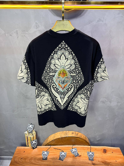 T-Shirt Oversize Noir – Paon & Paisley 5071