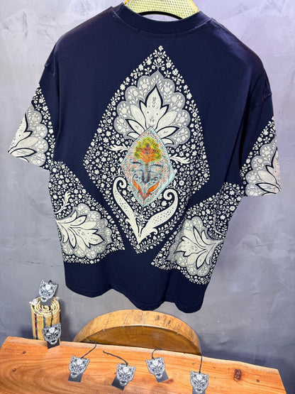 T-Shirt Oversize Navy Blue – Paon & Paisley 5071