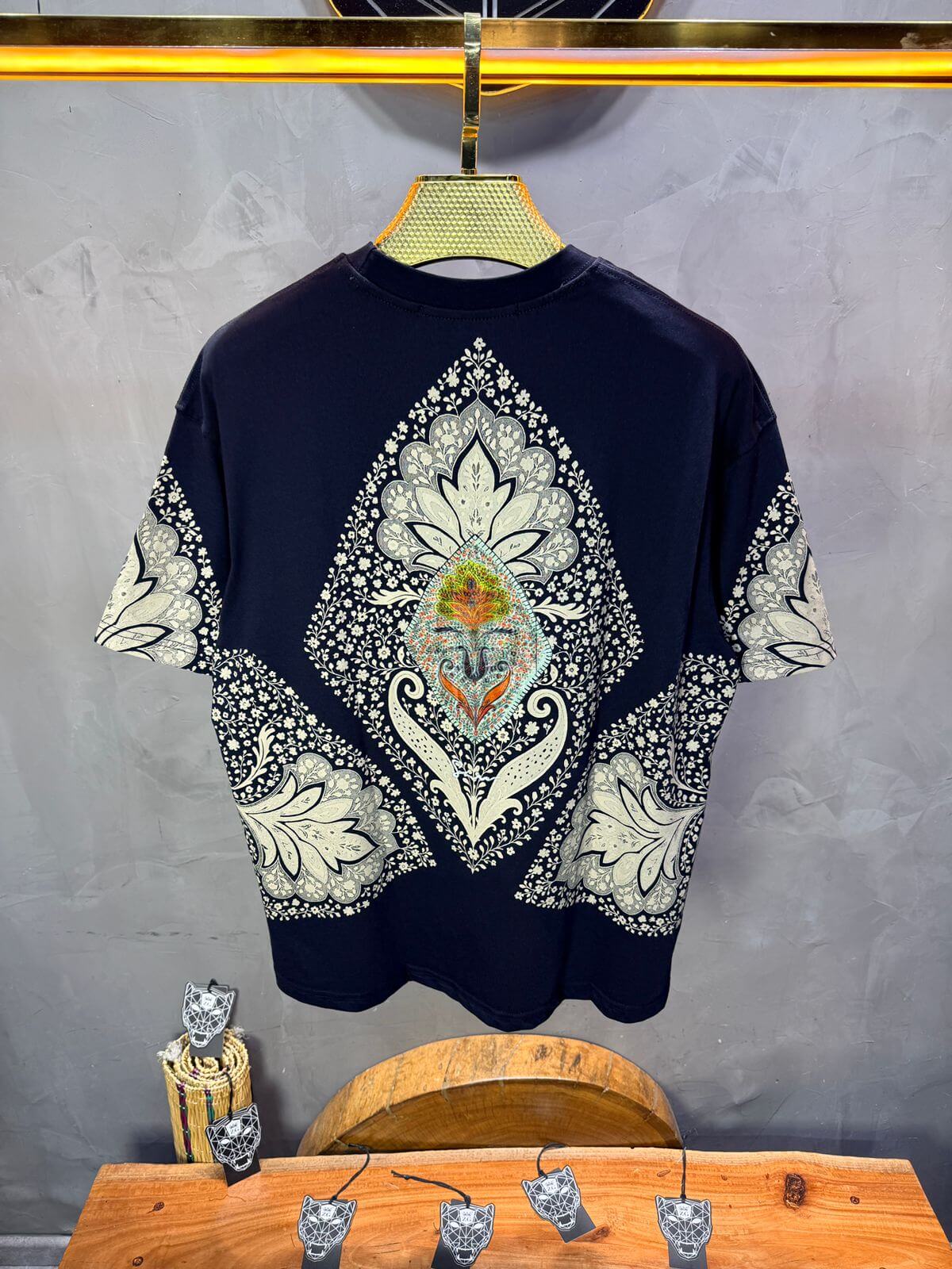 T-Shirt Oversize Navy Blue – Paon & Paisley 5071