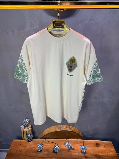 T-Shirt Oversize Beige – Paon & Paisley 5071