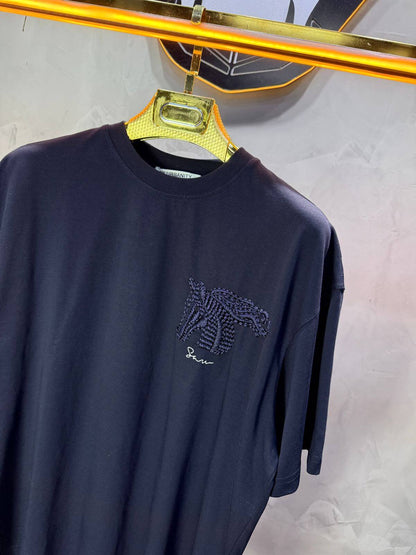 T-Shirt Oversize Navy Blue – Cheval Brodé 5124