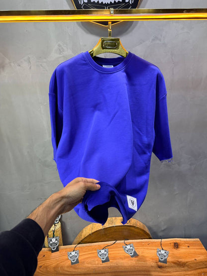 T-Shirt Oversize Royal Blue – Tissu Épais  42