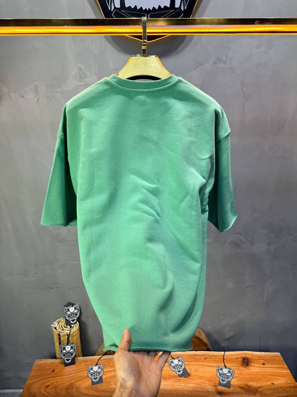 T-Shirt Oversize Mint Green   – Tissu Épais  42