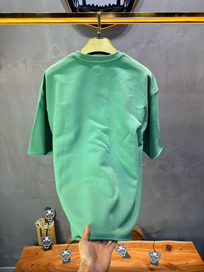 T-Shirt Oversize Mint Green   – Tissu Épais  42