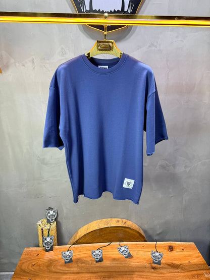 T-Shirt Oversize Steel Blue – Tissu Épais  42