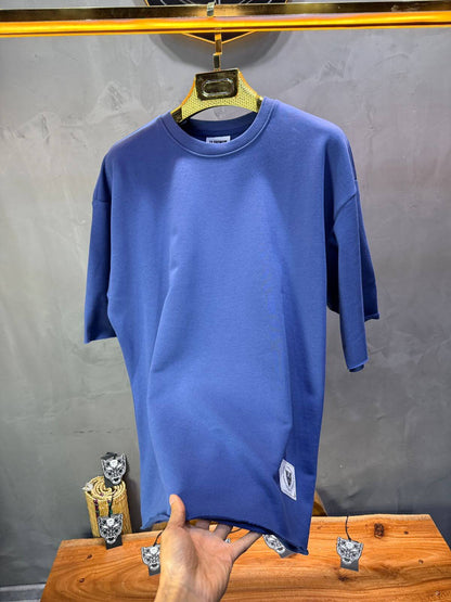 T-Shirt Oversize Steel Blue – Tissu Épais  42