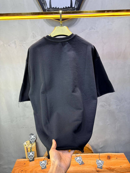 T-Shirt Oversize Black – Tissu Épais  42