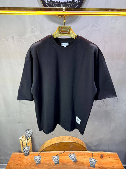 T-Shirt Oversize Black – Tissu Épais  42