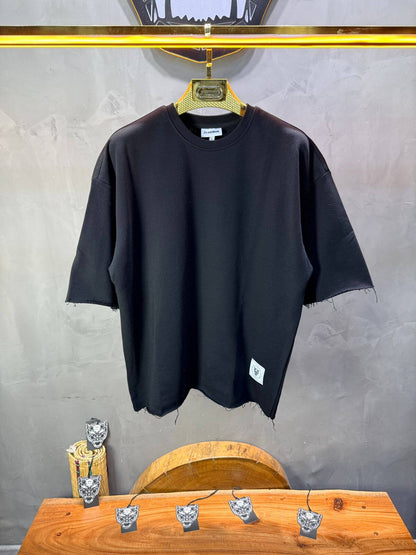 T-Shirt Oversize Black – Tissu Épais  42