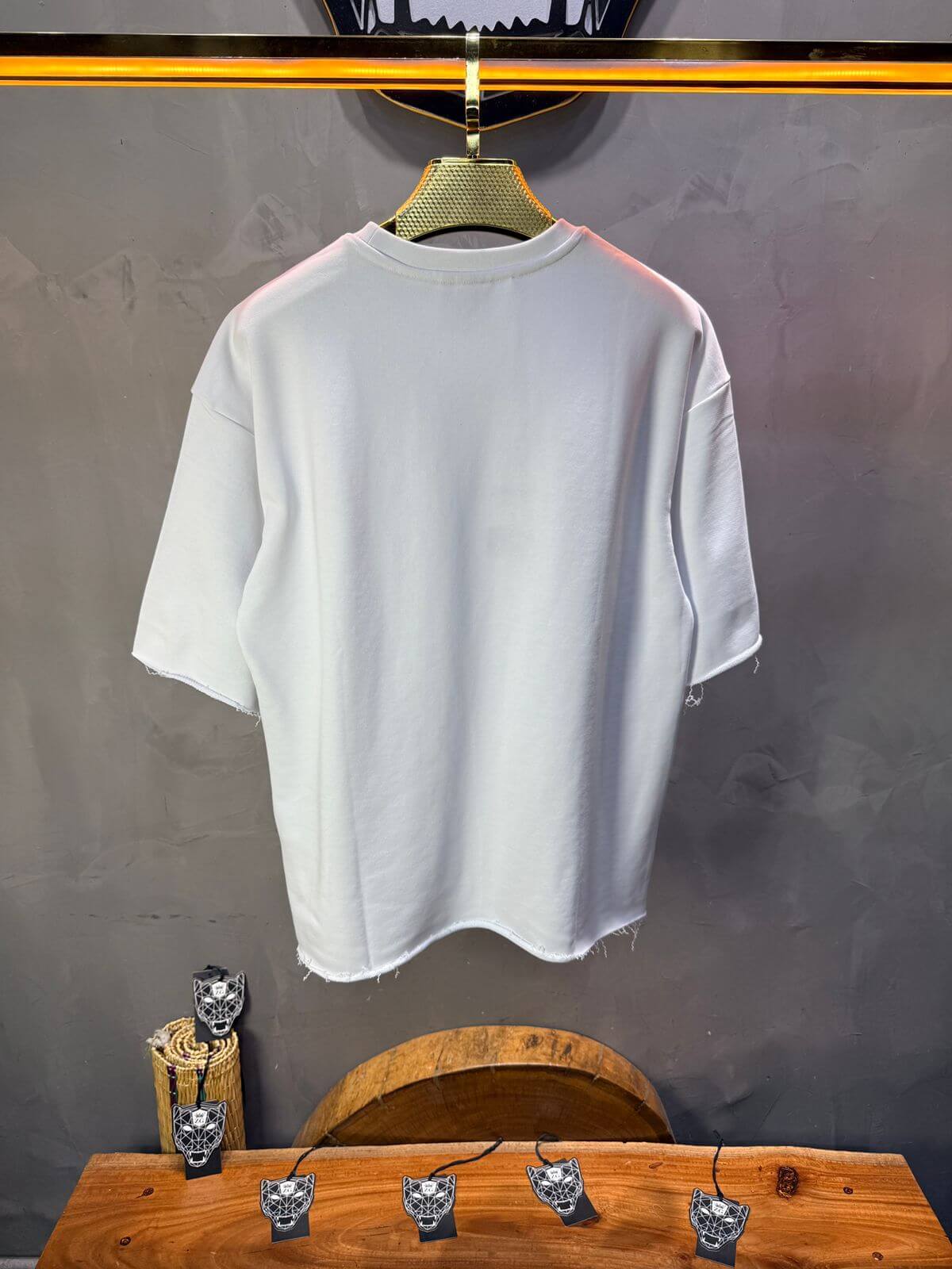 T-Shirt Oversize Blanc – Tissu Épais  42