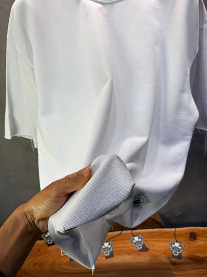 T-Shirt Oversize Blanc – Tissu Épais  42