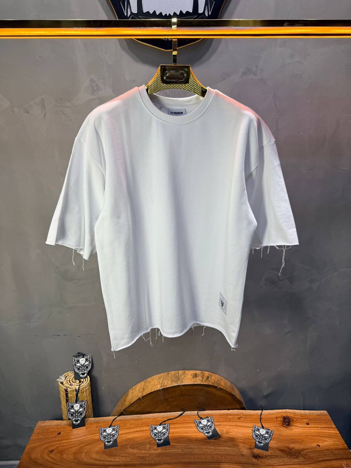 T-Shirt Oversize Blanc – Tissu Épais  42