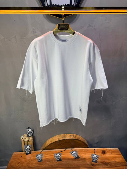 T-Shirt Oversize Blanc – Tissu Épais  42