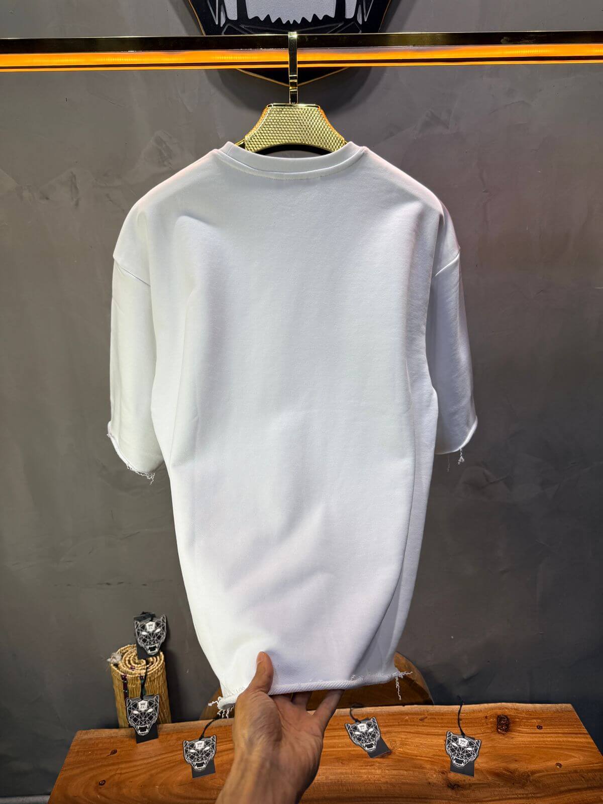 T-Shirt Oversize Blanc – Tissu Épais  42