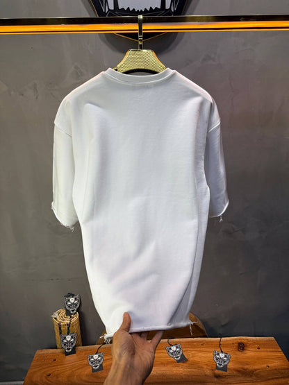 T-Shirt Oversize Blanc – Tissu Épais  42