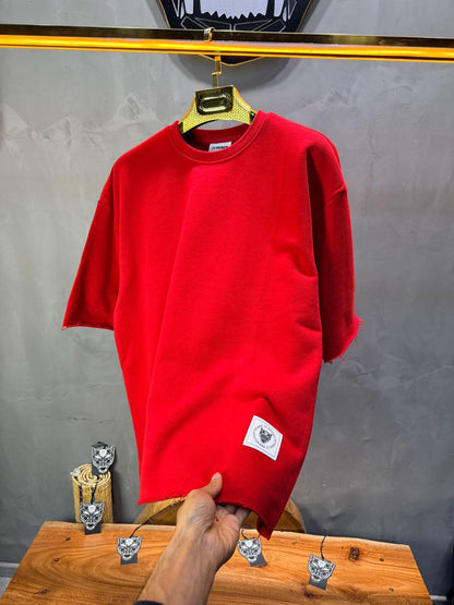 T-Shirt Oversize Red  – Tissu Épais  42