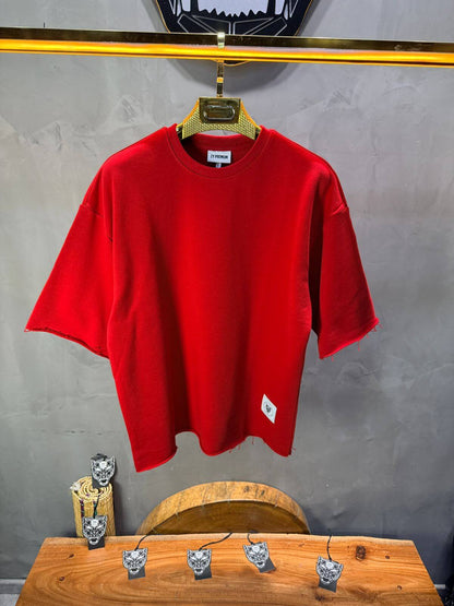 T-Shirt Oversize Red  – Tissu Épais  42
