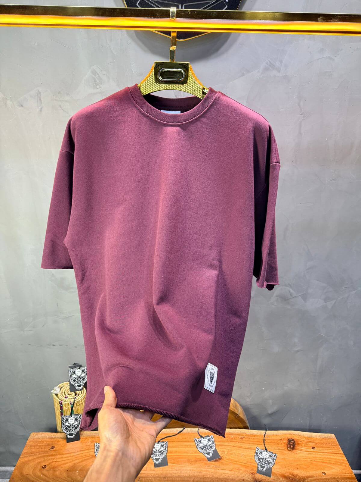 T-Shirt Oversize  Dusty Purple – Tissu Épais  42