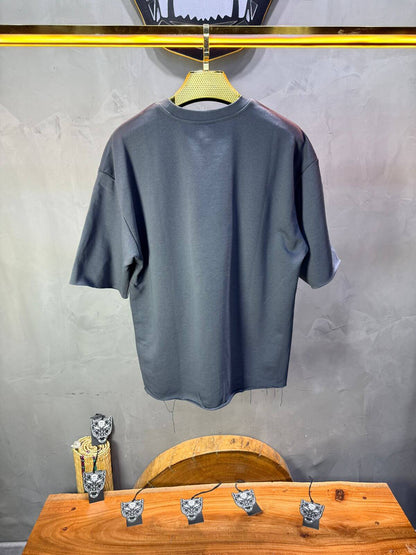 T-Shirt Oversize Dark Slate   – Tissu Épais  42