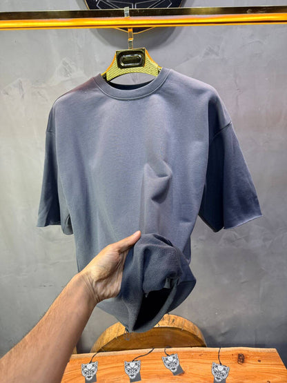 T-Shirt Oversize Dark Slate   – Tissu Épais  42