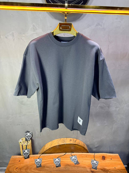 T-Shirt Oversize Dark Slate   – Tissu Épais  42