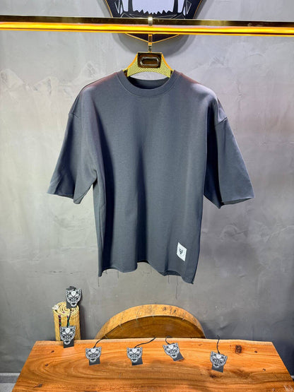 T-Shirt Oversize Dark Slate   – Tissu Épais  42