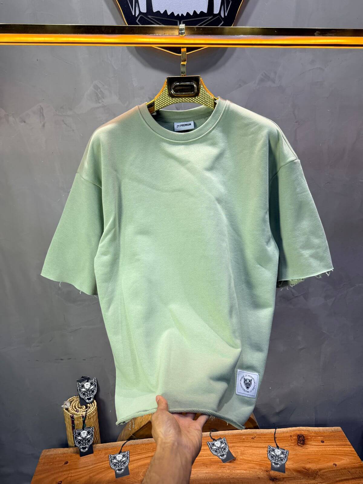 T-Shirt Oversize Mint – Tissu Épais  42