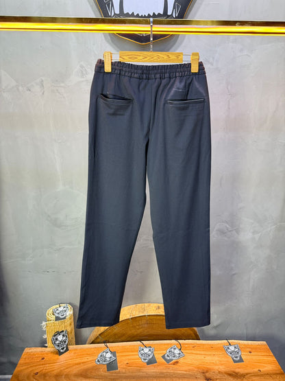 Pantalon Élégant Blue Coupe Droite