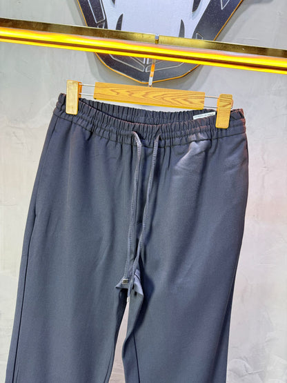 Pantalon Élégant Blue Coupe Droite