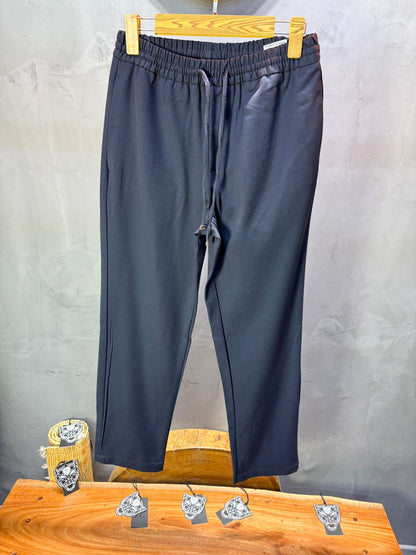Pantalon Élégant Blue Coupe Droite