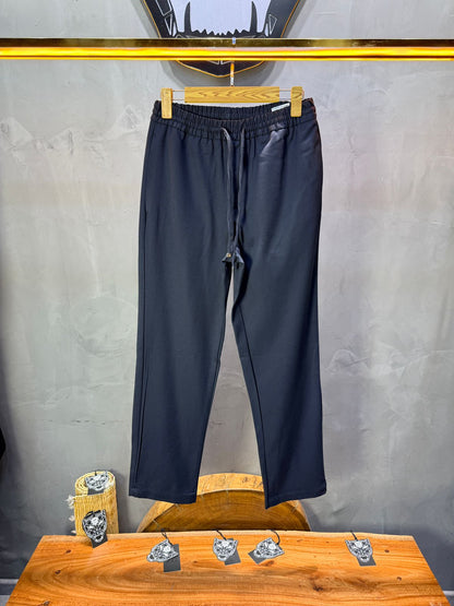 Pantalon Élégant Blue Coupe Droite