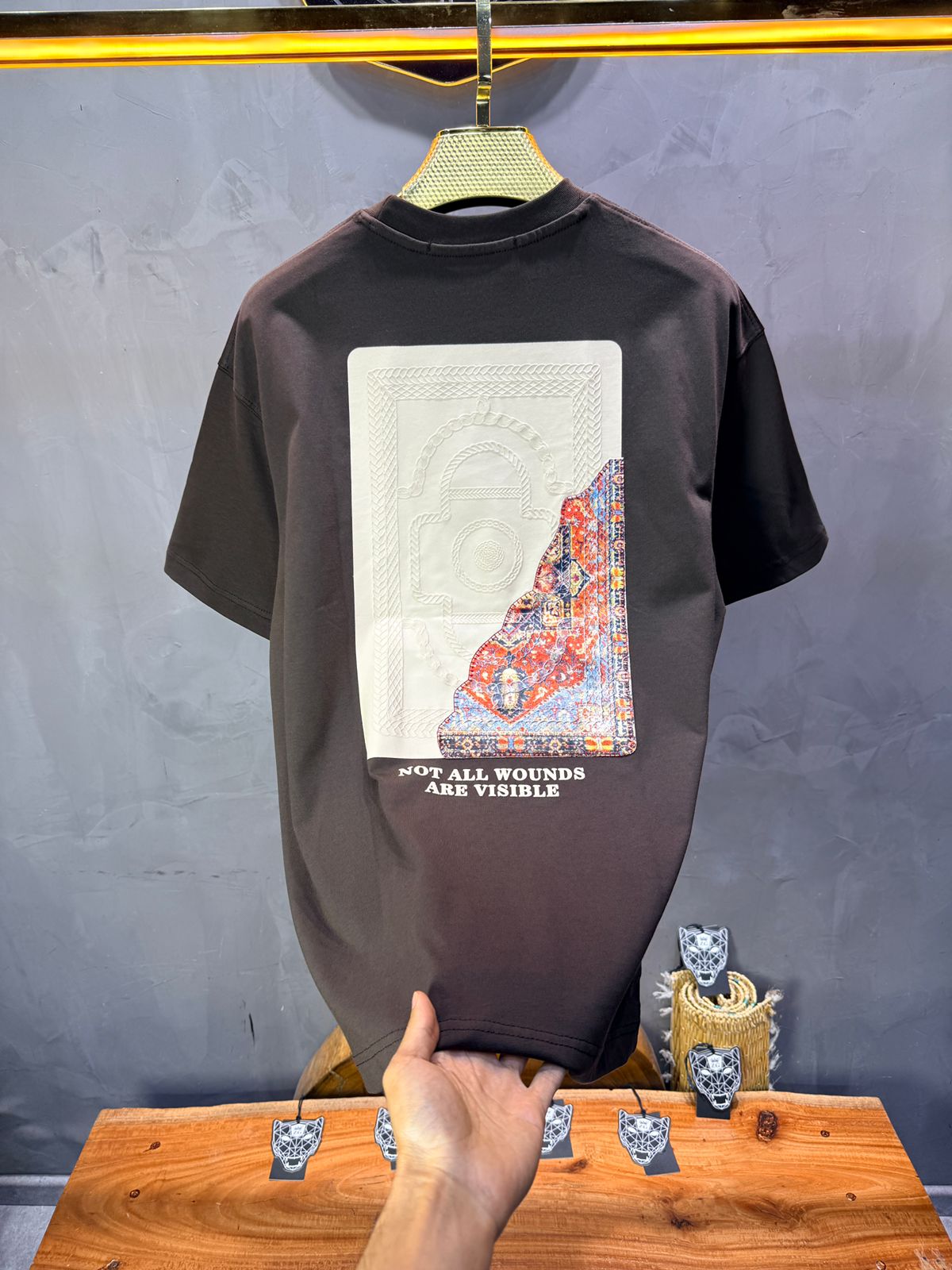T-Shirt Oversize Brown 5084