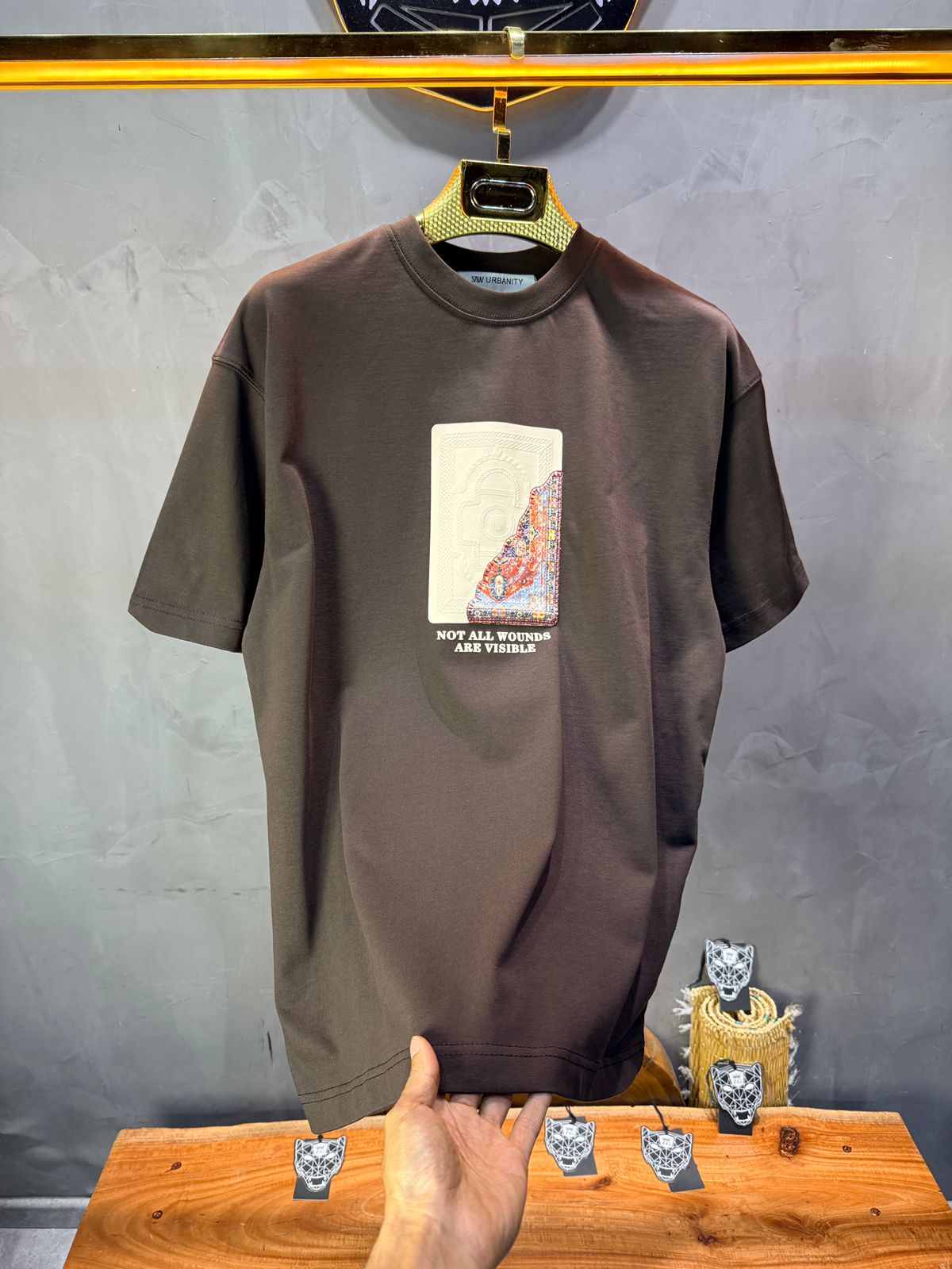 T-Shirt Oversize Brown 5084