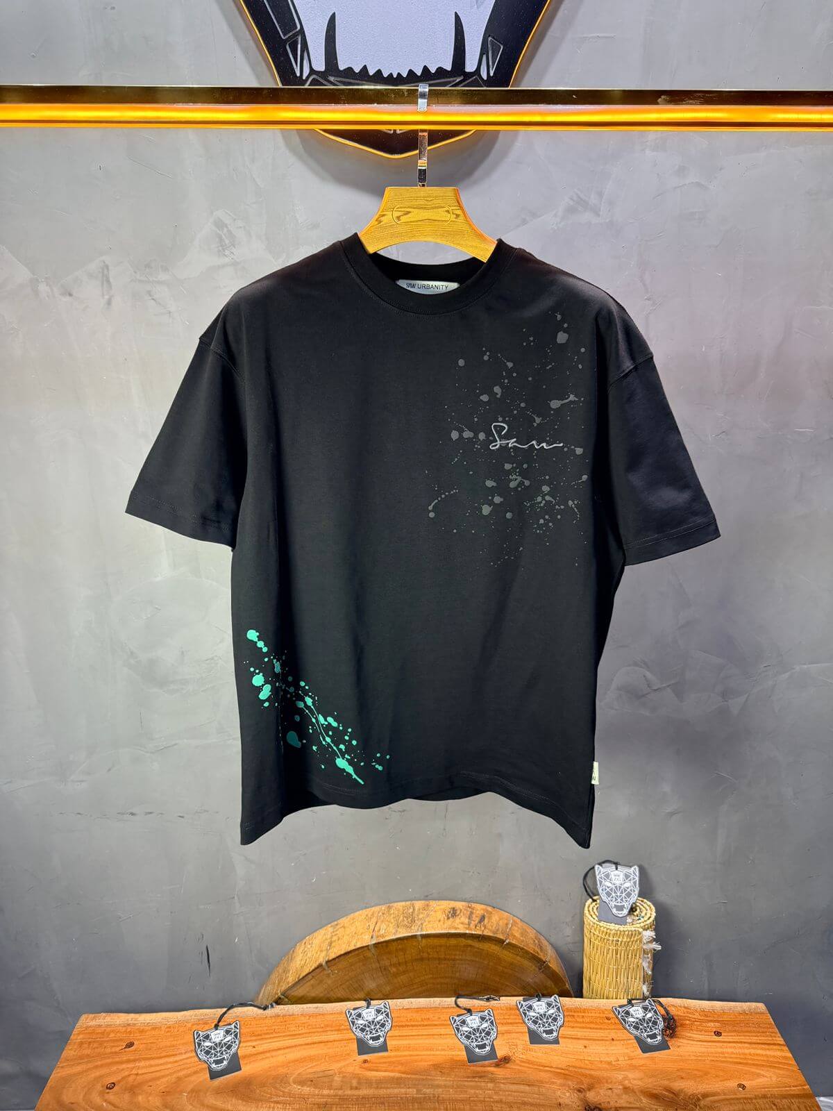 T-shirt Oversize Noir – Art Gallery 5114