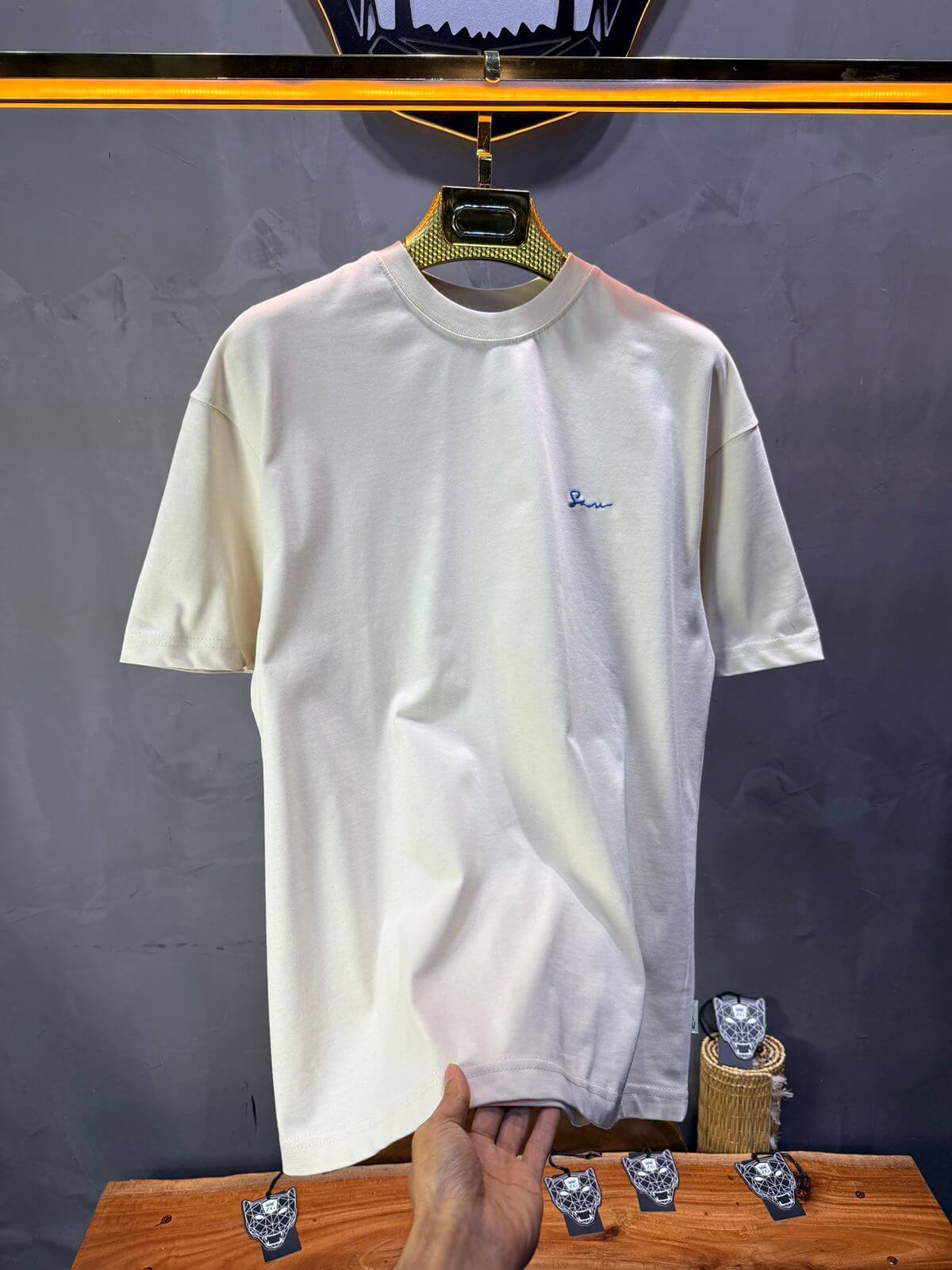 T-Shirt Beige Oversize 5078