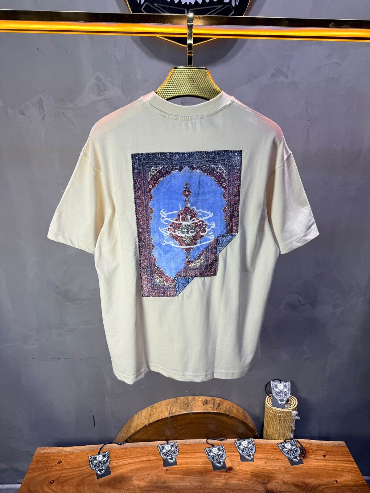 T-Shirt Beige Oversize 5078