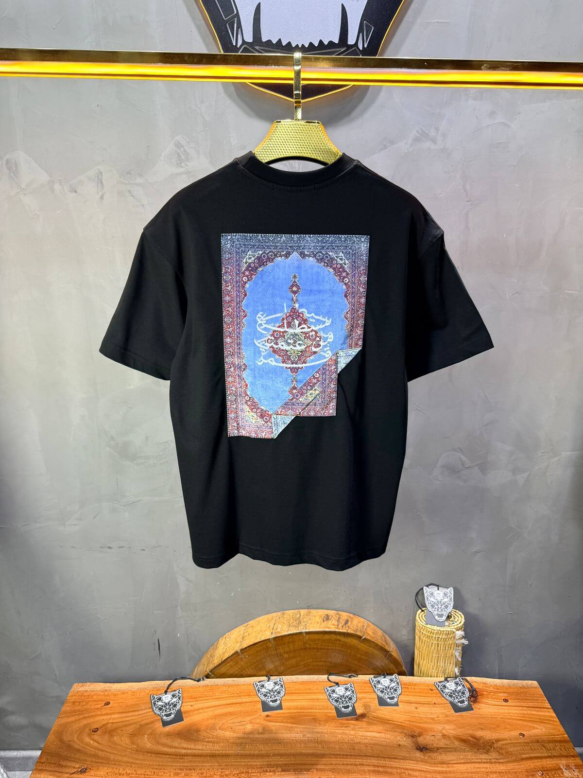 T-Shirt Noir Oversize 5078